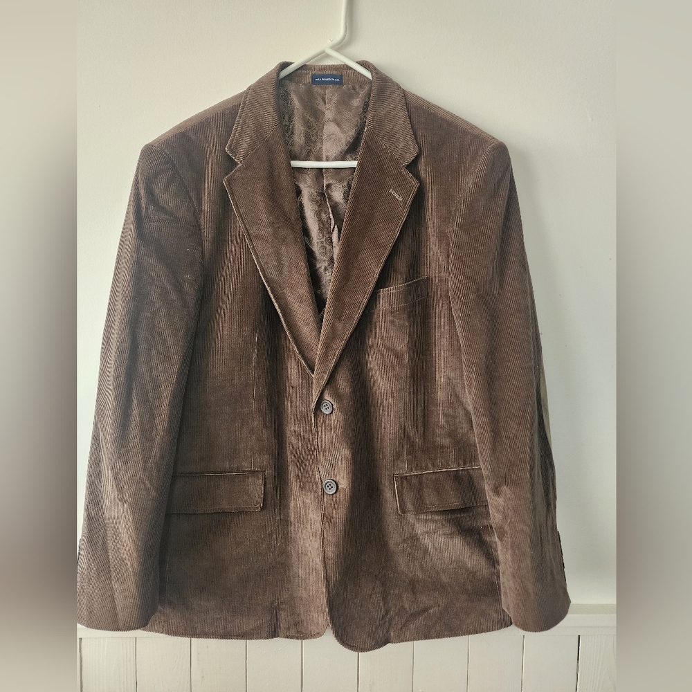 Stafford Size 44s Brown Corduroy Blazer.